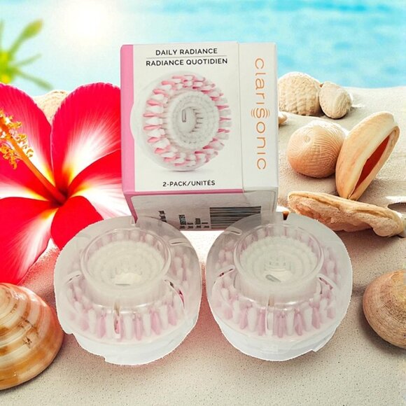 Clarisonic Daily Radiance Facial Cleansing Brush Head (Set of 2) New in Box! - Picture 7 of 7